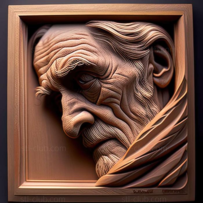 3D model Douglas Gorsline American artist (STL)